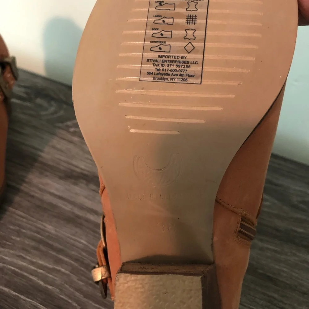 NIB Anthropologie Stivali Maipore Western Ankle Boots Brune 38